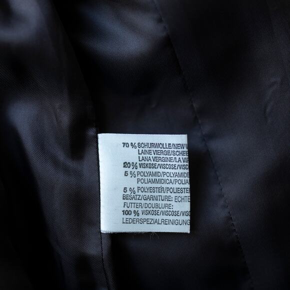 VTG Louis Féraud Wool Plaid Blazer Jacket Minimalist Old Money Parisian Style - Picture 9 of 10